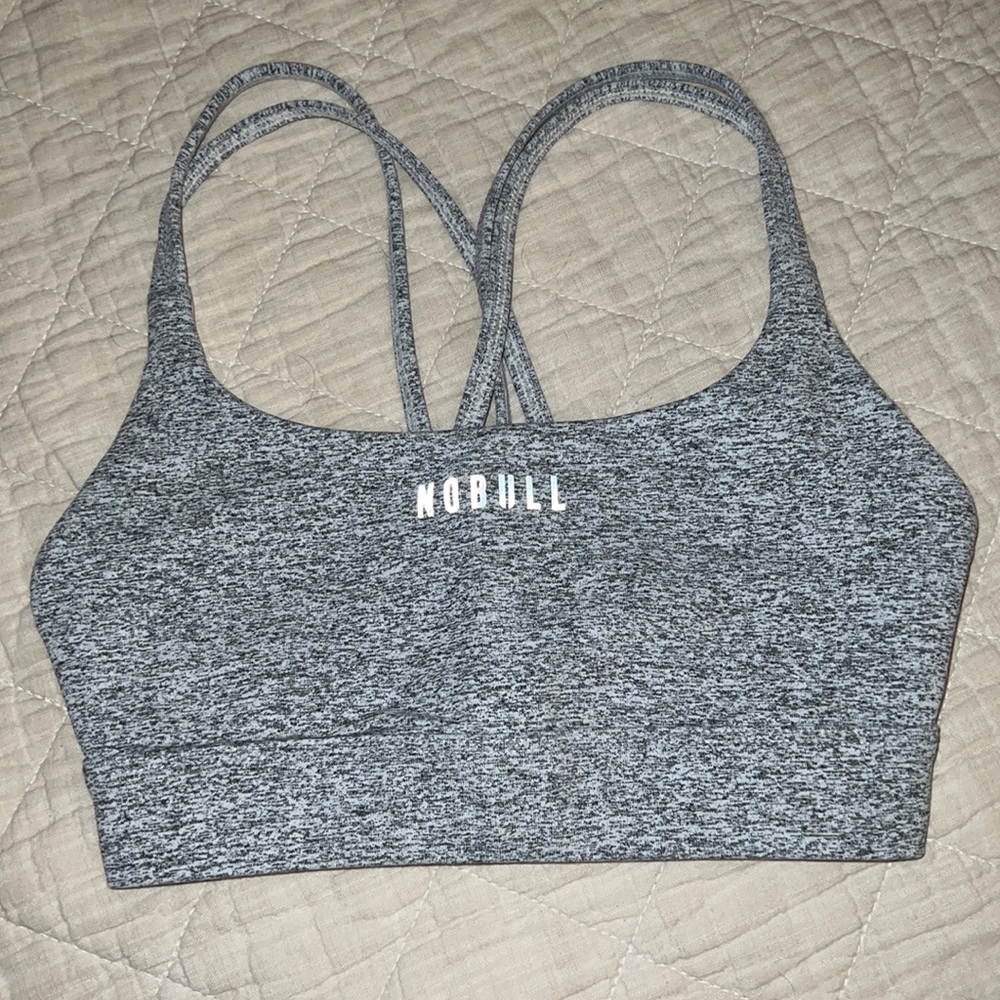 NoBull plush heather sports bra